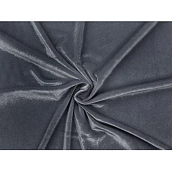 Elastic velvet fabric - Blue-grey (1 Meter)