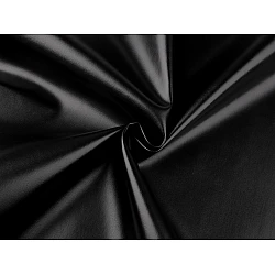 Imitation leather fabric - Black (1 Meter)