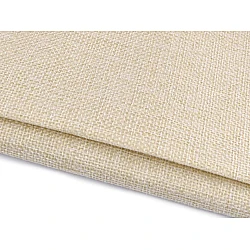 Coated burlap / imitation jute fabric - Ecru light (1 Meter)