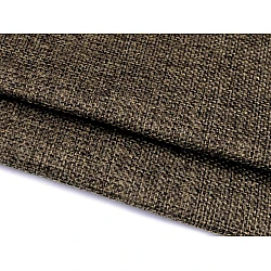 Coated burlap / imitation jute fabric - Brown-olive (1 Meter)