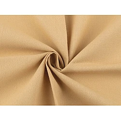 Cotton fabric / canvas single colour - Creamy dark (1 Meter)