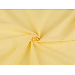 Cotton fabric / canvas single colour - Lightest yellow (1 Meter)