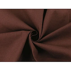 Cotton fabric / canvas single colour - Darkbrown (1 Meter)