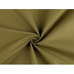Cotton fabric / canvas single colour - Green khaki (1 Meter)