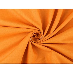 Cotton fabric / canvas single colour - Orange pumpkin (1 Meter)