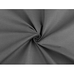 Cotton fabric / canvas single colour - Dark grey (1 Meter)