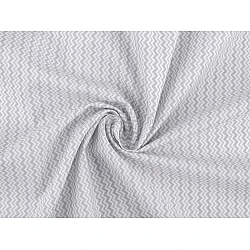 Cotton fabric / canvas - chevron soft - Lightgrey (1 Meter)