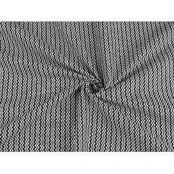Cotton fabric / canvas - chevron soft - Black (1 Meter)