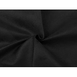 Faux suede leather - Black (1 Meter)
