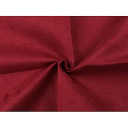 Faux suede leather - Dark red (1 Meter)