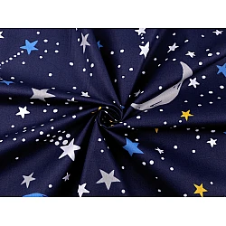 Cotton fabric / canvas night sky - Blue dark (1 Meter)