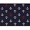 Cotton fabric / canvas - anchor - Blue dark (1 Meter)