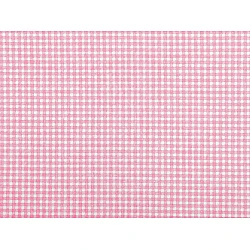 Cotton fabric / canvas - checkered - Pink middle (1 Meter)