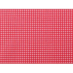 Cotton fabric / canvas - checkered - Red (1 Meter)