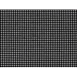 Cotton fabric / canvas - checkered - Black (1 Meter)