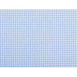 Cotton fabric / canvas - checkered - Blue light (1 Meter)