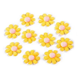 Felt flower ø2.7 cm - Yellow (5 Pieces)