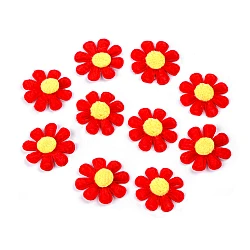 Felt flower ø2.7 cm - Red strawberry (5 Pieces)