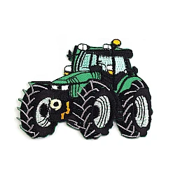 Iron on patch car, tractor, boat - Irish green (1 Piece)