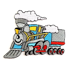 Iron on patch car, tractor, boat - Dove grey (1 Piece)