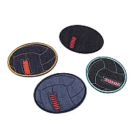 Jeans iron on patch ball - Dark blue (1 Piece)