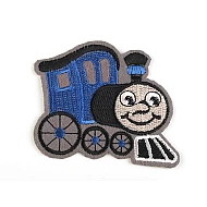 Iron on patch locomotive - Blue (1 Piece)