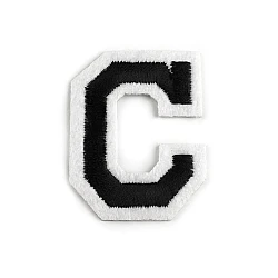 Iron on letters - Black (1 Piece)