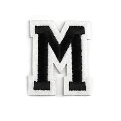 Iron on letters - Black (1 Piece)