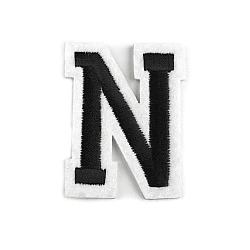 Iron on letters - Black (1 Piece)