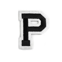 Iron on letters - Black (1 Piece)