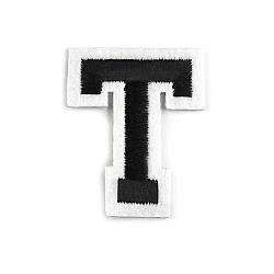 Iron on letters - Black (1 Piece)