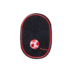 Denim iron on patch - Black (10 Pieces)