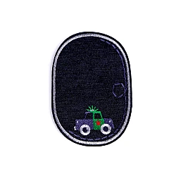 Denim iron on patch - Grey (1 Piece)