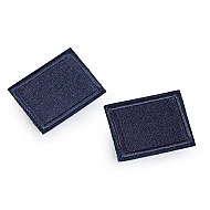 Iron-on patches for repairing holes and decorating 3x4 cm - Jeans blue (10 Pieces)