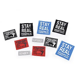 Applique / sew-on patch / label, mix - Mix (10 Pieces)