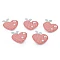 Aapplique / sew-on patch strawberry, heart - Powder (10 Pieces)