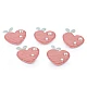 Aapplique / sew-on patch strawberry, heart - Powder (10 Pieces)