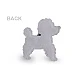 Applique / sew-on patch, dog - Grey (10 Pieces)