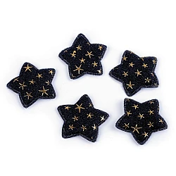 Applique / patch 3d star, denim - Blue dark (5 Pieces)