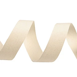 Cotton canvas ribbon width 15 mm - Ecru light (1 Meter)