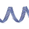 Check ribbon width 10 mm - Berlin blue (45 Meters)