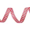 Check ribbon width 10 mm - Red (45 Meters)