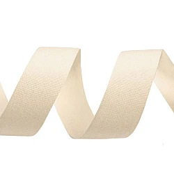 Cotton canvas ribbon width 20 mm - Ecru light (1 Meter)