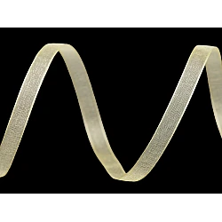 Chiffon / monofilament ribbon width 7 mm - Vanilla (200 Meters)