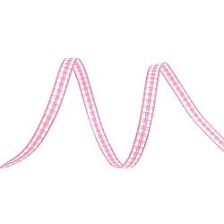 Checkered ribbon width 3 mm - Light pink (180 Meters)