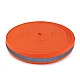 Elastic tape with reflective stripe width 40 mm - Orange (1 Meter)