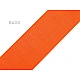 Elastic tape with reflective stripe width 40 mm - Orange (1 Meter)
