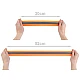 Elastic tape with reflective stripe width 40 mm - Orange (1 Meter)
