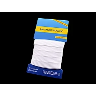 Flat elastic width 6; 8; 13 mm set - White (1 Set)