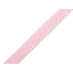Decorative elastic width 10 mm - Pink seashell (18 Meters)